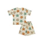 Civil Erkek Çocuk Gülen Yıldız Baskılı Pijama Takımı, 5-6 Yaş, 22D94512425S1, Fil Dişi, erkek-çocuk