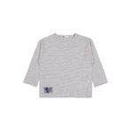 Civil Erkek Çocuk Timsah Etiketli Sweatshirt, 5-6 Yaş, 19330J29325W1, Kar Melanj, erkek-çocuk