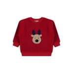 Civil Geyik Nakışlı Erkek Çocuk Sweatshirt, 4-5 Yaş, 19785521625W1, Kırmızı, erkek-çocuk