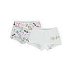 Civil Girls 2-10 Yaş Kız Çocuk 2'li Boxer Set