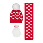 Civil Girls 2-5 Yaş Atkı Bere Eldiven Set -, Standart, 24243103025W1, Kırmızı, Kız Çocuklar
