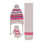 Civil Girls 2-5 Yaş Atkı Bere Eldiven Set -, Standart, 24243103725W1, Bej, Kız Çocuklar