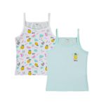 Civil Girls 77334333024S1 2'li Yeşil Kız Çocuk Atlet Set