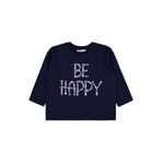 Civil Girls Be Happy Baskılı 2-5 Yaş Sweatshirt - 4-5 Yaş, 2-3 Yaş, 19330J47725W1, Lacivert, kız-çocuk