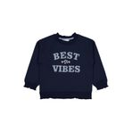 Civil Girls Best Vibes Nakışlı Sweatshirt, 2-3 Yaş, 19330J45525W1-LCV-2, Lacivert, kız-çocuk