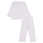 Civil Girls Çiçek Desenli 2-5 Yaş Pijama Takımı - Ekru 5-6 Yaş