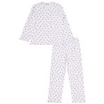 Civil Girls Çiçek Desenli 6-9 Yaş Pijama Takımı - Ekru 6-7 Yaş