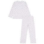 Civil Girls Çiçek Desenli 6-9 Yaş Pijama Takımı - Ekru 7-8 Yaş
