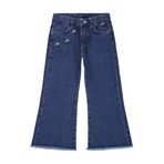 Civil Girls Çiçek Nakışlı 6-9 Yaş Pantolon - 9-10 Yaş, 6-7 Yaş, 20D68050226S1, Mavi, Kız çocuk