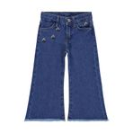 Civil Girls Çiçek Nakışlı Kız Çocuk Pantolon 5-6 Yaş, 5-6 Yaş, 20D68050126S1, Mavi, Kız çocuk