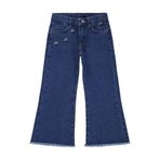 Civil Girls Çiçek Nakışlı Kız Çocuk Pantolon, 7-8 Yaş, 20D68050226S1, Mavi, Kız çocuk
