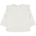 Civil Girls Civil Kız Çocuk Ekru Tül Fırfırlı Sweatshirt 2-5 Yaş Truvakar Kol Regular Fit - 4 - 5 Yaş