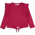 Civil Girls Civil Kız Çocuk Omuz Fırfırlı Kırmızı Sweatshirt Uzun Kol Regular Fit 2-5 Yaş - 3 - 4 Yaş