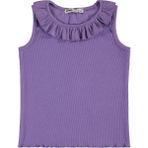 Civil Girls Civil Kız Çocuk Yakası Fırfırlı Tişört Kolsuz Lila 2-3 Yaş Günlük Stil Dokuma Kumaş - Leylak - 2 - 3 Yaş