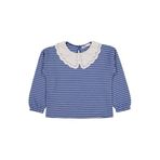 Civil Girls Çizgili 6-9 Yaş Sweatshirt - Yeşil, 8-9 Yaş, 19330J45225W2-PTR-8, Petrol, kız-çocuk