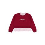 Civil Girls Cool Vibes Baskılı 10-13 Yaş Sweatshirt -, 12-13 Yaş, 19330J51825W1, Bordo, kız-çocuk