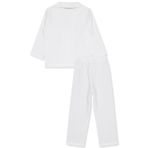 Civil Girls Düz 2-5 Yaş Pijama Takımı - Ekru 5-6 Yaş