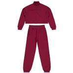 Civil Girls Fermuar Detaylı 10-13 Yaş Eşofman Takımı - Bordo 11-12 Yaş