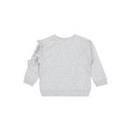 Civil Girls Fırfırlı Sweatshirt Gri, 2-3 Yaş, 19330J45825W1-KRJ-2, Kar Melanj, kız-çocuk
