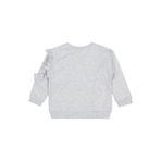 Civil Girls Fırfırlı Sweatshirt Gri, 3-4 Yaş, 19330J45825W1-KRJ-3, Kar Melanj, kız-çocuk