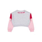 Civil Girls Good Vibes Only Baskılı Sweatshirt, 6-7 Yaş, 19330J48125W2-KRJ-6, Kar Melanj, kız-çocuk