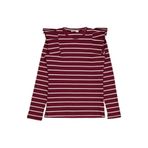 Civil Girls İnce Çizgili Kız Çocuk Sweatshirt Bordo, 11-12 Yaş, 19330J50025W1, Koyu Bordo, kız-çocuk