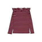 Civil Girls İnce Çizgili Sweatshirt, 13-14 Yaş, 19330J50025W1-KBR-13, Koyu Bordo, kız-çocuk