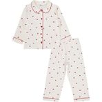Civil Girls Kalpli 2-5 Yaş Pijama Takımı - Ekru 5-6 Yaş