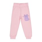 Civil Girls Kediler Baskılı Kız Çocuk Eşofman Altı, 3-4 Yaş, 42K82211525W1, Pembe, Kız çocuk
