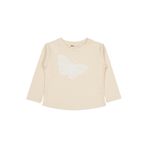 Civil Girls Kelebek Baskılı Sweatshirt Fil Dişi, 5-6 Yaş, 19330J46125W1, Fil Dişi, kız-çocuk