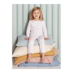 Civil Girls Kız Çocuk Çiçek Desenli Pijama Takımı, 9-10 Yaş, 22330J28225W2, Ekru, kız-çocuk