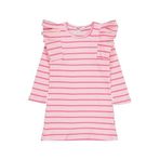 Civil Girls Kız Çocuk Çizgili Elbise, 3-4 Yaş, 26330J49325W1, Pembe, Kız Çocuklar