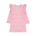 Civil Girls Kız Çocuk Çizgili Elbise, 6-7 Yaş, 26330J49325W2, Pembe, Kız Çocuklar