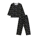 Civil Girls Kız Çocuk Dont Look Back Baskılı Pijama Takımı, 5-6 Yaş, 22330619126S1, Siyah, kız-çocuk