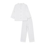 Civil Girls Kız Çocuk Düz Pijama Takımı 2-3 Yaş, 3-4 Yaş, 22785627825W1, Ekru, kız-çocuk