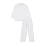 Civil Girls Kız Çocuk Düz Pijama Takımı, 5-6 Yaş, 22785627825W1-EKR-5, Ekru, Kız Çocuklar