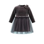 Civil Girls Kız Çocuk Fiyonklu Elbise, 5-6 Yaş, 26395330125W1, Antrasit, Kız Çocuklar