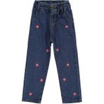 Civil Girls Kız Çocuk Kot Pantolon 6-9 Yaş Mavi Boru Paça Pamuklu Günlük Model - 8 - 9 Yaş