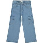 Civil Girls Kız Çocuk Kot Pantolon Açık Mavi Günlük Stil Geniş Paça 10-13 Yaş - 13 - 14 Yaş