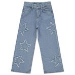Civil Girls Kız Çocuk Pantolon 20D68240225S1, 7-8 Yaş, Açık Mavi