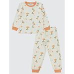 Civil Girls Kız Çocuk Pijama Takımı 2-5 Yaş Açık Somon 22A80170624W1|3