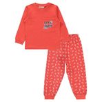 Civil Girls Kız Çocuk Pijama Takımı 2-5 Yaş Parlak Kırmızı 22K83242124S1|3
