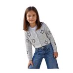 Civil Girls Kız Çocuk Pullu Yıldız Nakışlı Hırka, 7-8 Yaş, 39U53355225W2, Karmelanj, Kız Çocuklar