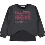Civil Girls Kız Çocuk Sweatshirt 10-13 Yaş Açık Füme - 13 - 14 Yaş
