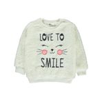 Civil Girls Kız Çocuk Sweatshirt 2-5 Yaş Ekru-5-6 Yaş