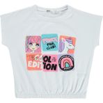 Civil Girls Kız Çocuk T-Shirt 2-5 Yaş Beyaz - 3 - 4 Yaş