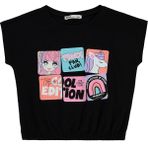Civil Girls Kız Çocuk T-Shirt 2-5 Yaş Siyah - 3 - 4 Yaş