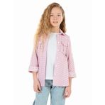 Civil Girls Kız Çocuk Tişörtlü Gömlek 6-9 Yaş Pembe 40D57C57824S1|1