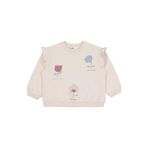 Civil Girls Lale Baskılı Sweatshirt,, 19330J45325W1-TAS-4, Taş, kız-çocuk 4-5 Yıl