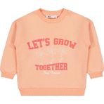 Civil Girls Lest Grow Together Baskılı 2-5 Yaş Sweatshirt - Turuncu - Şeftali - 2 - 3 Yaş